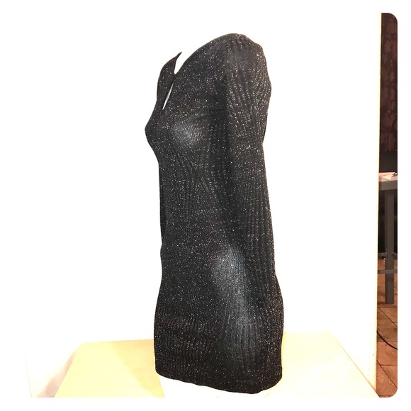 SALMOPH LINE Glitter Embellish Sweater Dress - Picture 3 of 5